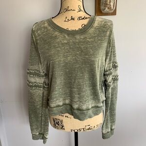 Paper Crane‎ pullover burnout top